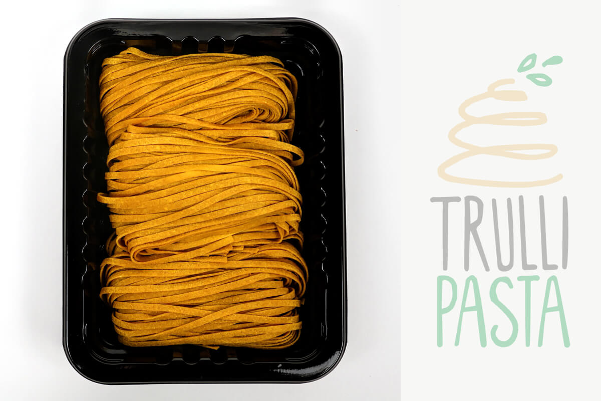 Turmeric contains bio-active compounds with powerful properties that support critical body functions. Give your next meal a boost by choosing wholesome superfood pasta that has no change in flavor and pairs perfectly with any Trulli sauce. Our Turmeric Superfood Linguine is loaded with curcuminoids for powerful anti-inflammatory and antioxidant properties, besides other health benefits.<br /><br />Tip: sprinkle freshly-cracked black pepper on your next dish of turmeric pasta to significantly increase curcuminoid effectiveness! According to a study conducted published in the Journal of the American Association of Pharmaceutical Scientists on Therapeutic Roles of Curcumin: Lessons Learned from Clinical Trials, 